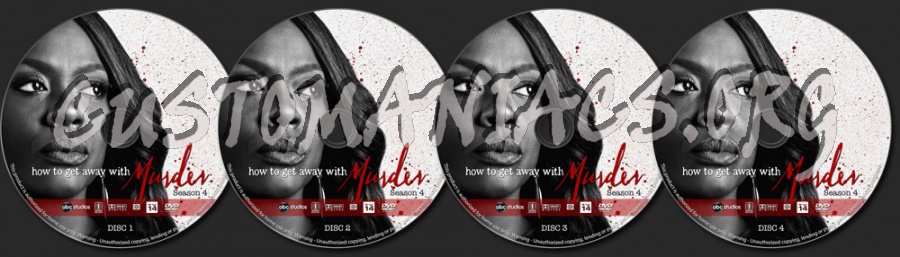 How to Get Away with Murder - Season 4 dvd label