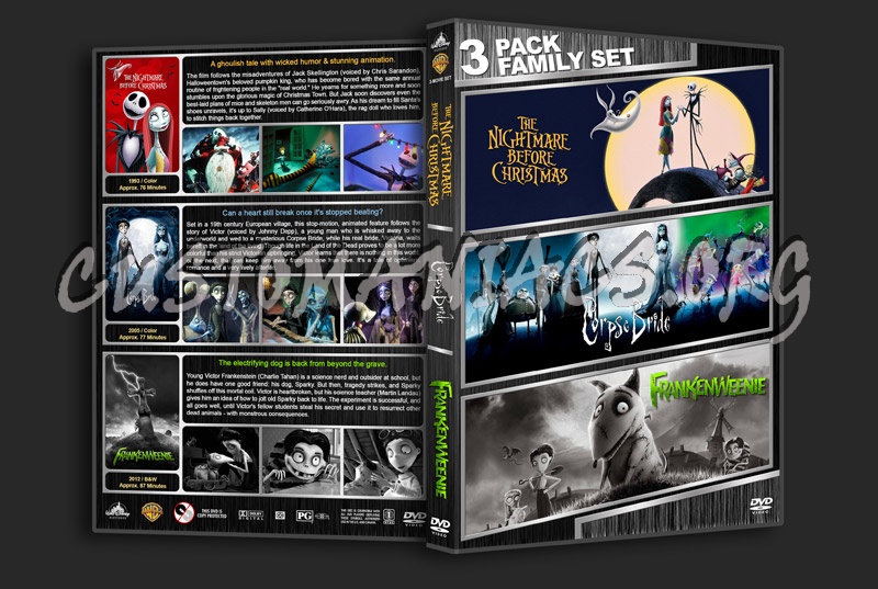 Tim Burton Triple Feature dvd cover