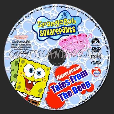 Spongebob Squarepants - Tales From The Deep dvd label