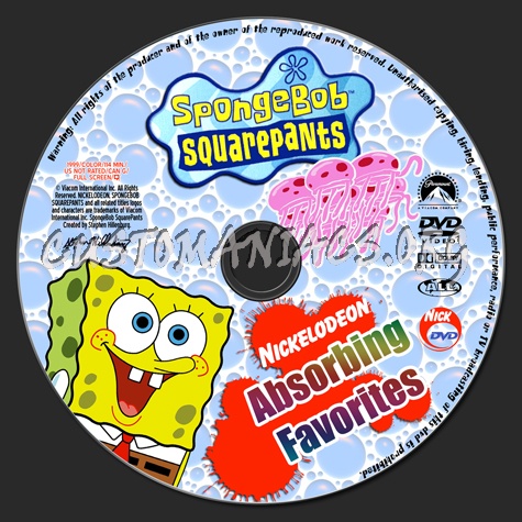 Spongebob Squarepants - Absorbing Favorites dvd label