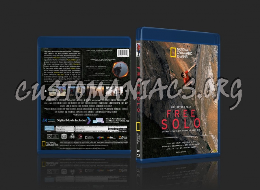 Free Solo (2018) blu-ray cover