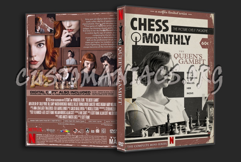 The Queen's Gambit Mini-Series dvd cover