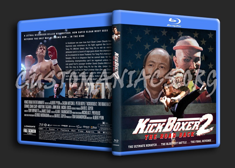 Kickboxer 2: The Road Back (1991) blu-ray cover