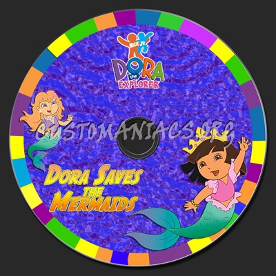 Dora saves the Mermaids dvd label