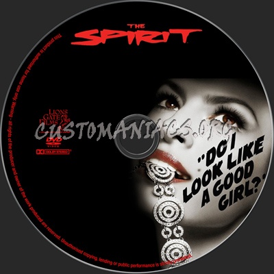 The Spirit dvd label