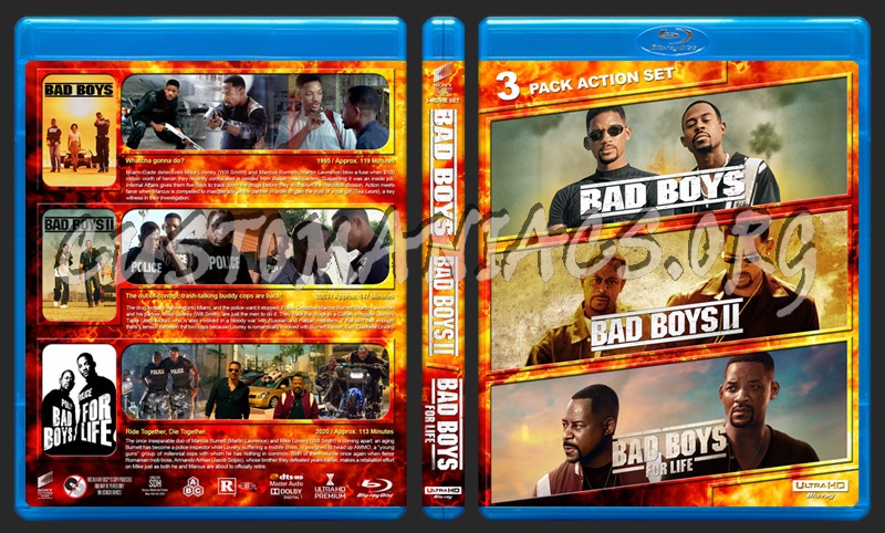 Bad Boys Triple Feature (4K) blu-ray cover