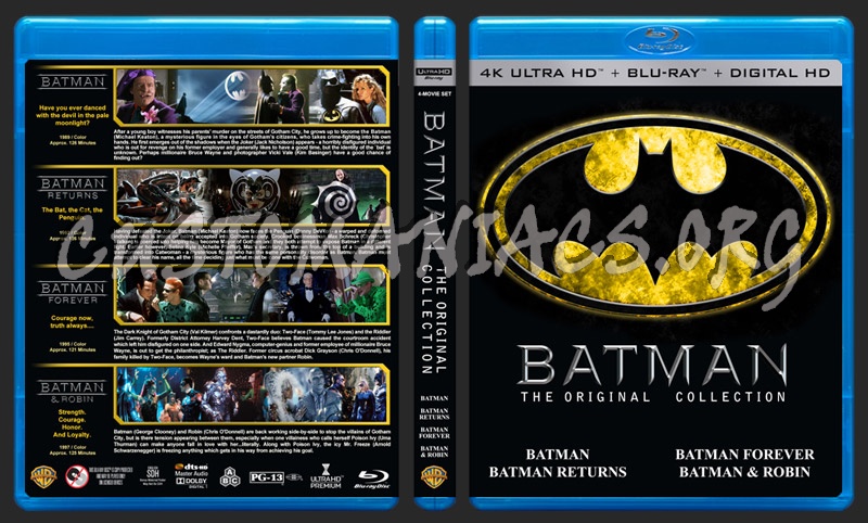 Batman: The Original Collection (4K) blu-ray cover