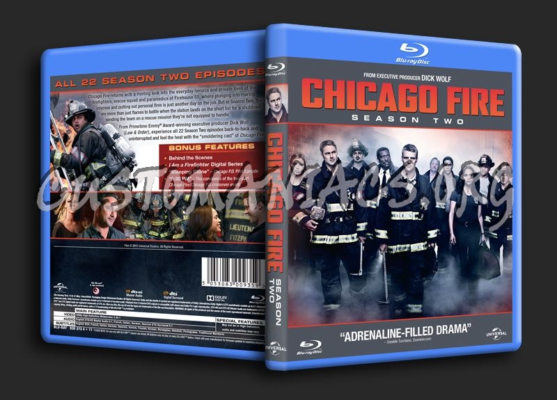 Chicago Fire Season 2 blu-ray cover