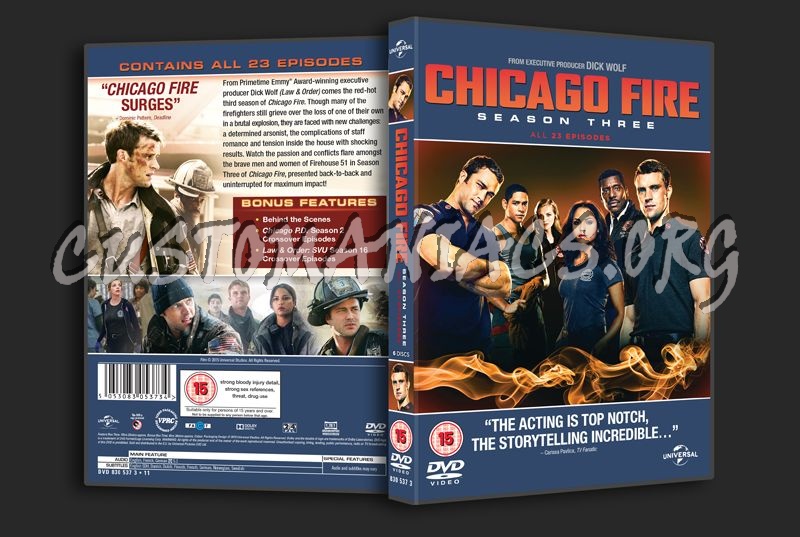 Chicago Fire Season 3 dvd cover