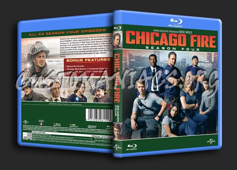 Chicago Fire Season 4 blu-ray cover