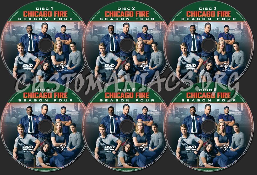 Chicago Fire Season 4 dvd label