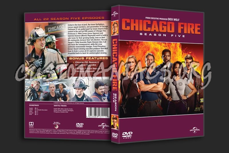 Chicago Fire Season 5 dvd cover