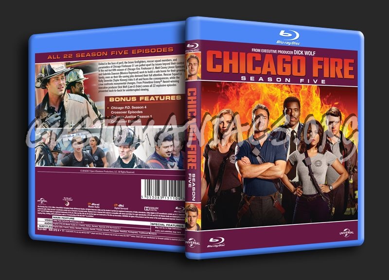 Chicago Fire Season 5 blu-ray cover