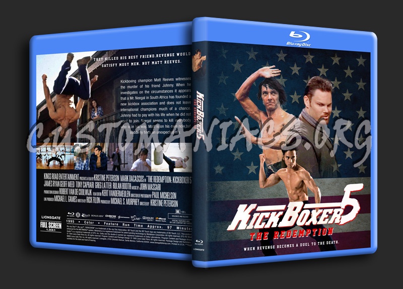 Kickboxer 5: The Redemption (1995) blu-ray cover