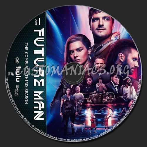 Future Man Season 3 dvd label