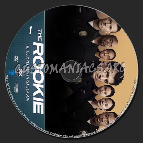 The Rookie Season 3 dvd label