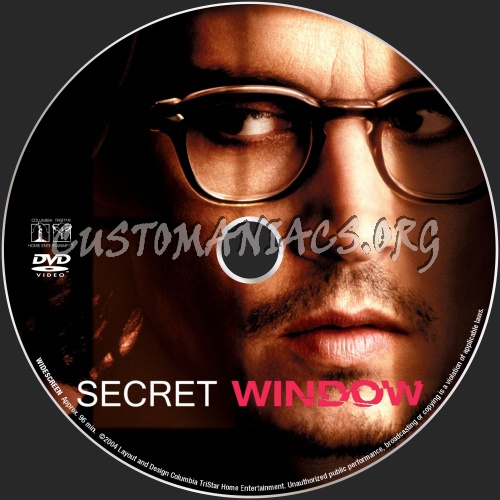 Secret Window dvd label