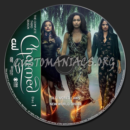 Charmed Season 3 dvd label