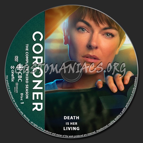 Coroner Season 3 dvd label
