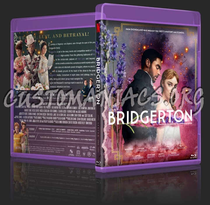 Bridgerton (2020) - Season 1 blu-ray cover
