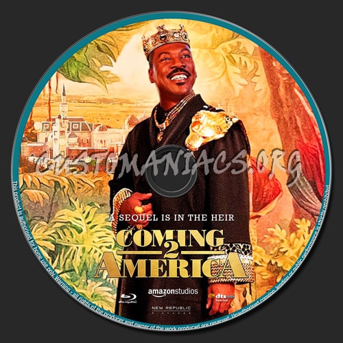 Coming 2 America blu-ray label