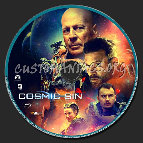 Cosmic Sin blu-ray label