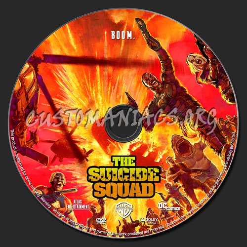 The Suicide Squad dvd label