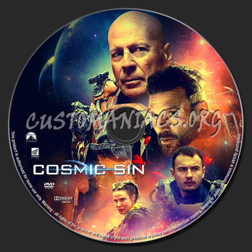 Cosmic Sin dvd label