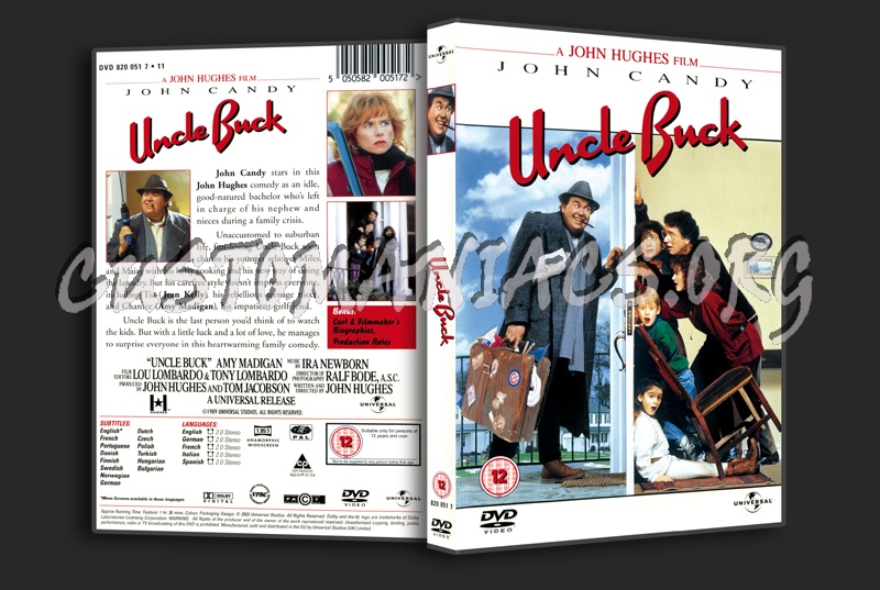 Uncle Buck dvd cover