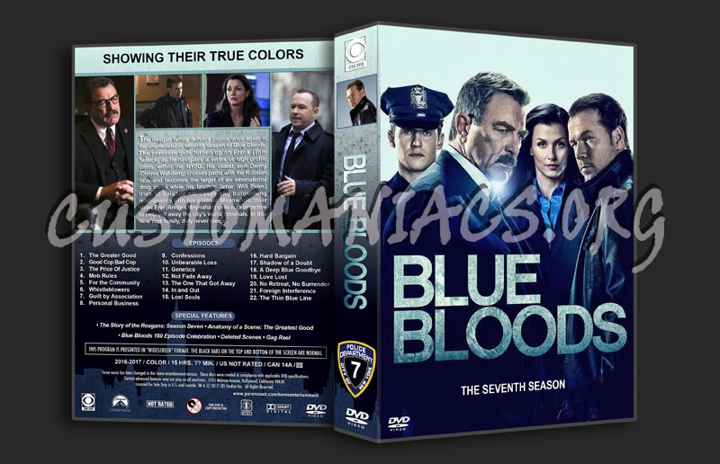 Blue Bloods - Season 7 dvd cover