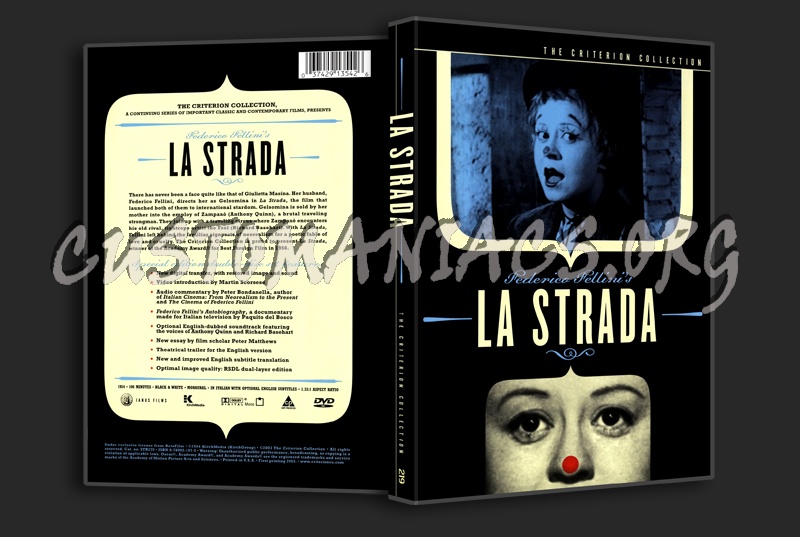 219 - La Strada dvd cover