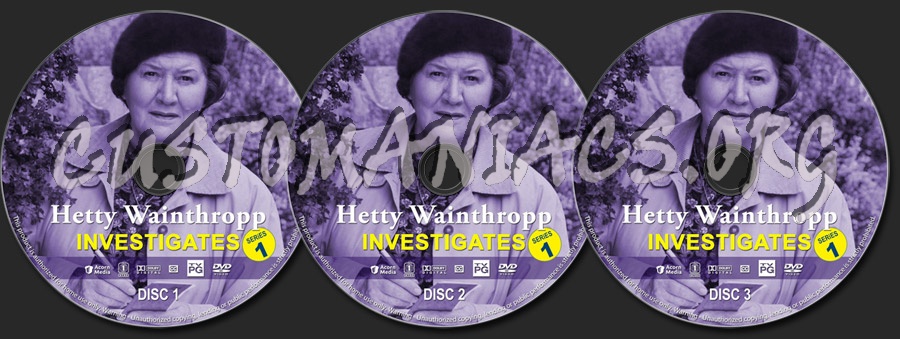 Hetty Winthropp Investigates - Series 1 dvd label