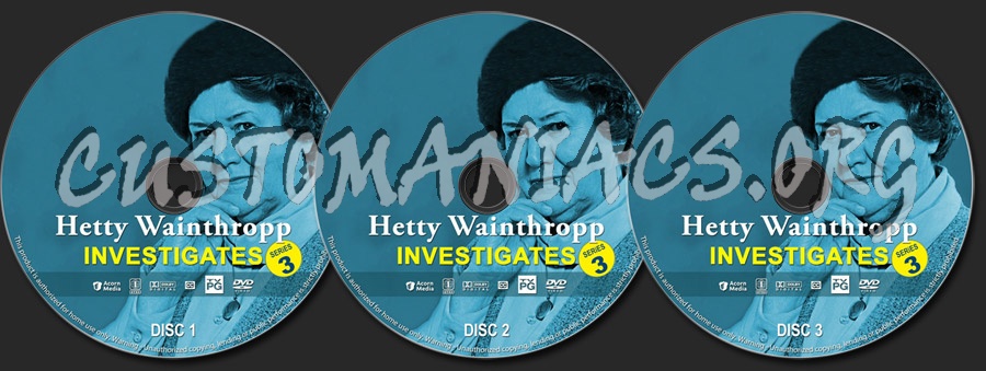Hetty Winthropp Investigates - Series 3 dvd label