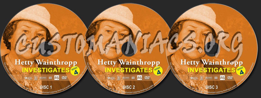 Hetty Winthropp Investigates - Series 4 dvd label