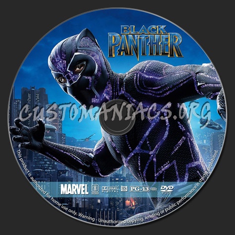 Black Panther dvd label