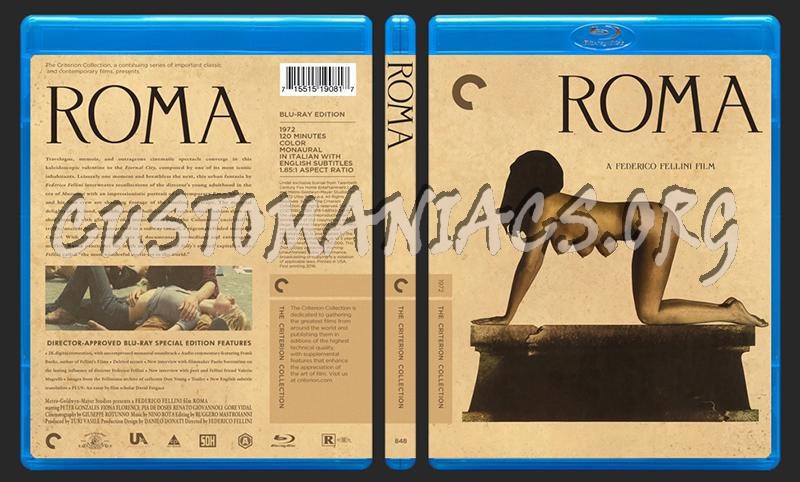 848 - Roma blu-ray cover