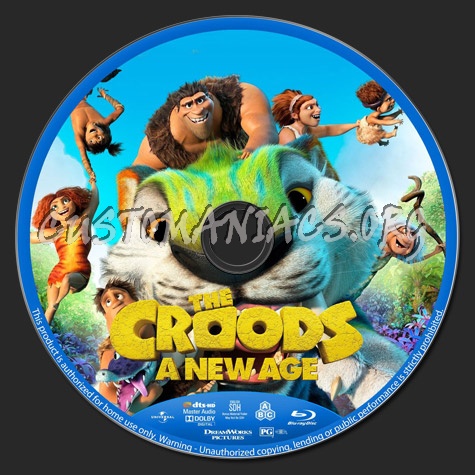 The Croods: A New Age blu-ray label