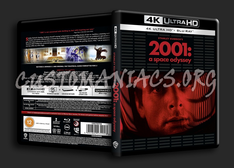 2001: A Space Odyssey 4K blu-ray cover