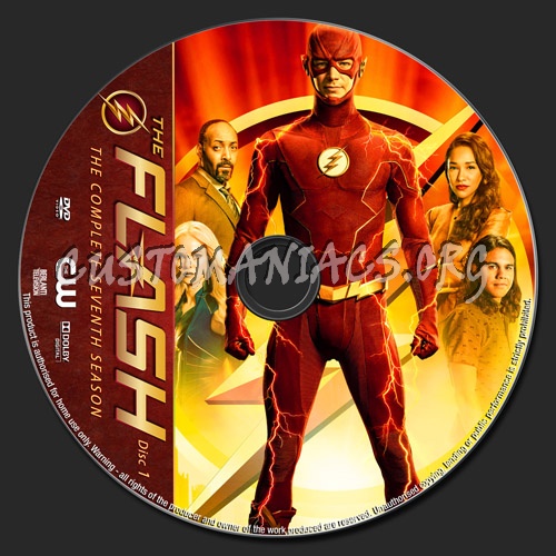 The Flash Season 7 dvd label