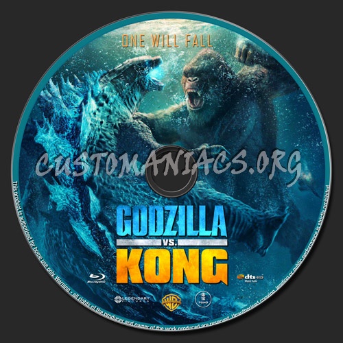 Godzilla vs kong blu-ray label