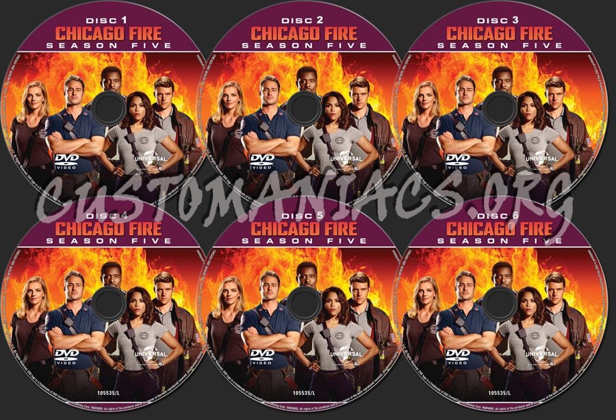 Chicago Fire Season 5 dvd label