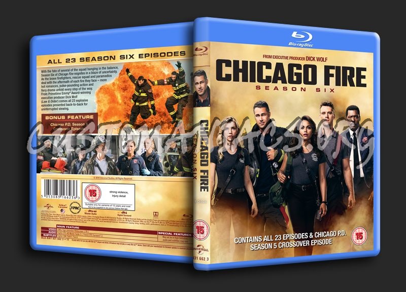 Chicago Fire Season 6 blu-ray cover