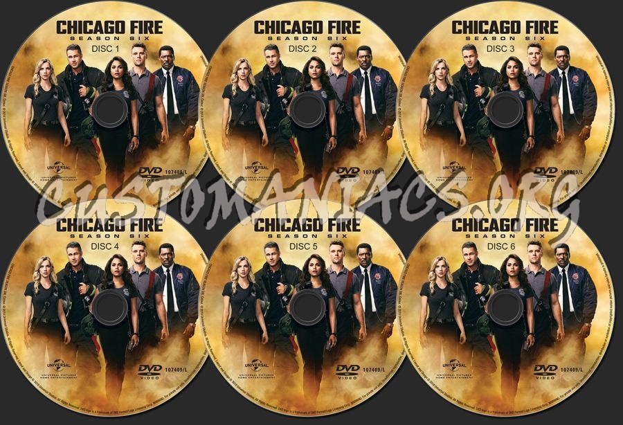 Chicago Fire Season 6 dvd label