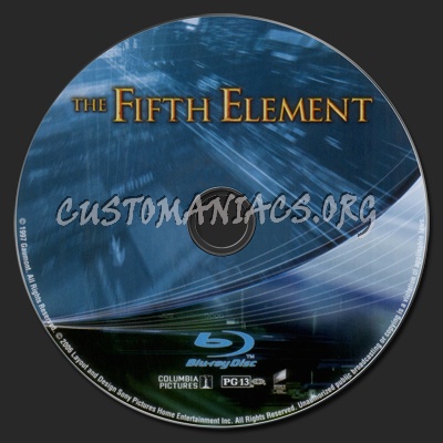 The Fifth Element blu-ray label