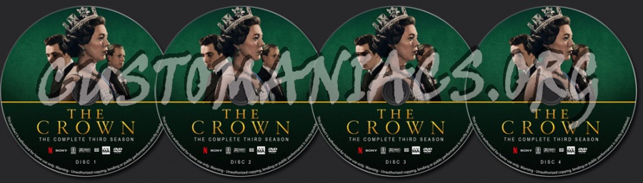 The Crown - Season 3 dvd label