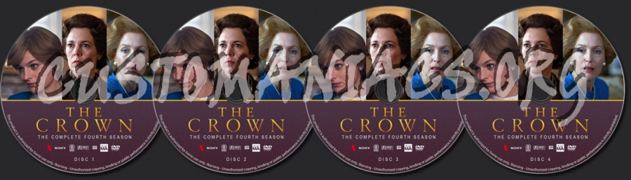 The Crown - Season 4 dvd label