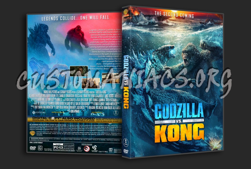 Godzilla vs kong dvd cover