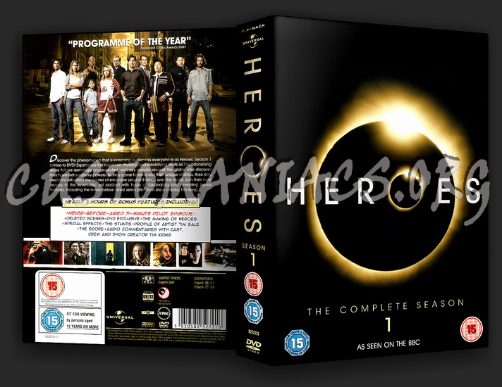 Heroes Season 1 dvd cover