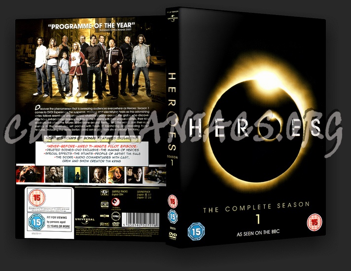 Heroes Season 1 dvd cover