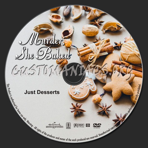 Murder, She Baked: Just Desserts dvd label